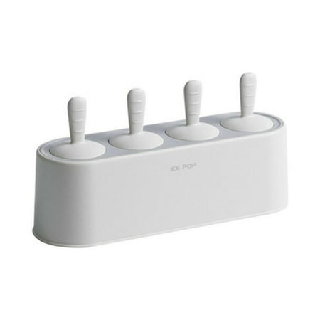 

4 Hole Ice Cream DIY Ice Cube Tray Reusable Popsicle Maker Silicone Mould Popsicle Mold Ice Pop Maker