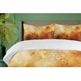 thumbnail image 4 of Ambesonne Orange Duvet Cover Sets, Retro Historical, 2-King, Orange, 4 of 6