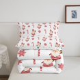 thumbnail image 5 of Manfei Winter Holiday Full Size Comforter Sets,Cute Xmas Christmas Elk Bedding Comforter Set,Xmas Reversible,3pcs,1 Comforter and 2 Pillowcases, 5 of 7