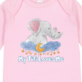 thumbnail image 4 of Inktastic My Titi Loves Me Cute Elephants Clouds Moon and Stars Boys or Girls Long Sleeve Baby Bodysuit, 4 of 5