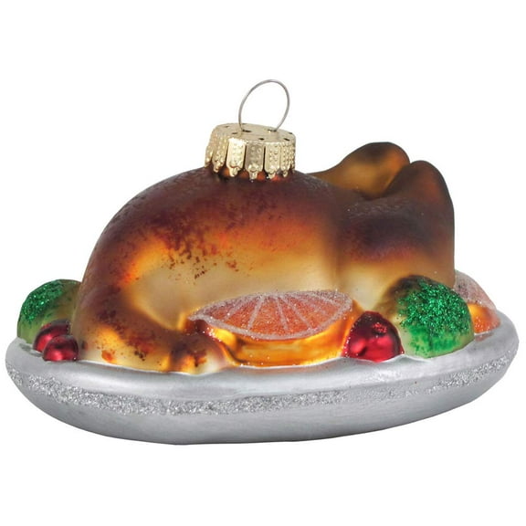 Christmas By Krebs Blown Glass Collectible Tree Ornaments (4" Thanksgiving Turkey)