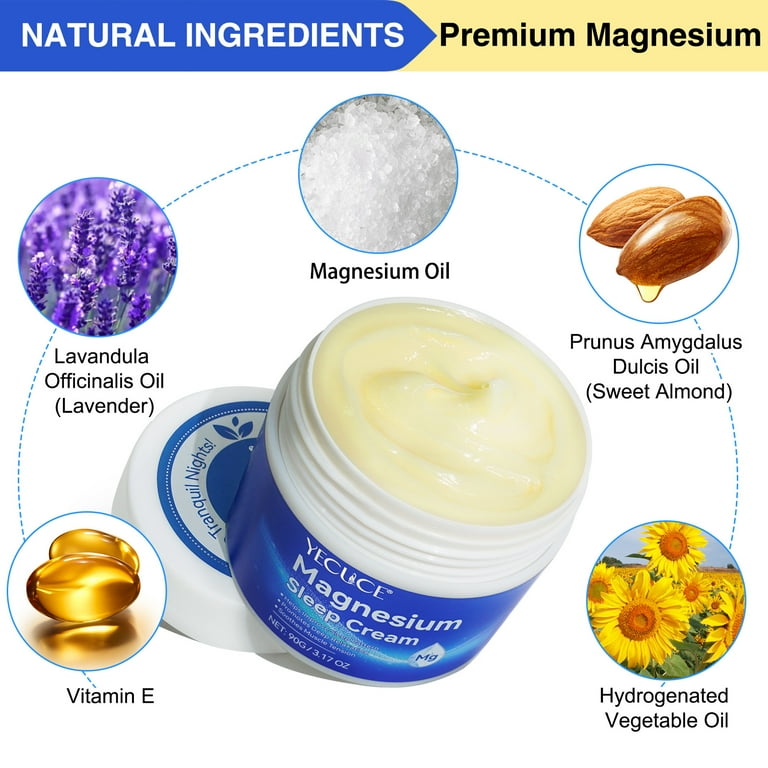 Yecuce Magnesium Cream,Magnesium Lotion Enriched with Lavender