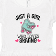 thumbnail image 4 of Inktastic Just a Girl Who Loves Skating Girls Toddler Dress, 4 of 5