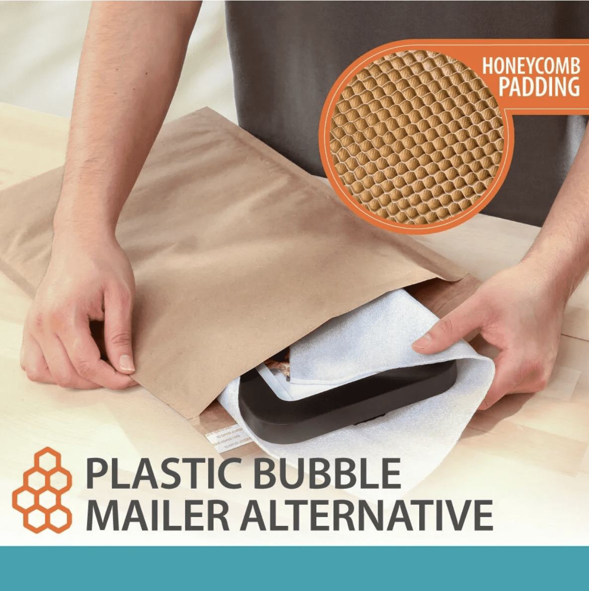 Pen+Gear Self-Seal Honeycomb Paper Padded Mailers, #5 (10.5" x 15"), 20-Count Case