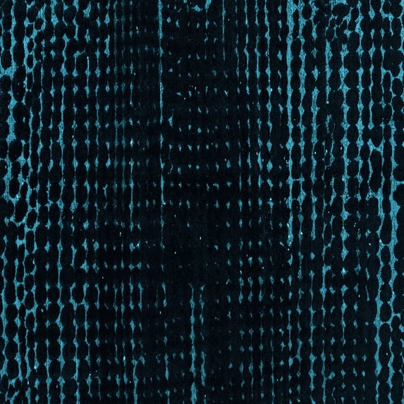 Ahgly Company Indoor Square Abstract Light Blue Modern Area Rugs, 3' Square