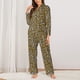 thumbnail image 2 of Fotbe Leopard Conjunto de Pijama de Manga Larga para Mujer con Estampado, Ropa de Dormir de 2 Piezas, Conjunto de Casa Suave y Cómodo con Bolsillos-Small, 2 of 7