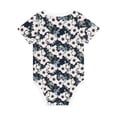 thumbnail image 5 of Balery Floral Flowers Blue Pattern Baby Climbing Clothes Infant Bodysuit Cute Infant Bodysuit Baby Romper-3 Months, 5 of 7
