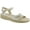 GOLD, variant on Women's Duo Quarter Strap Sandal Gold Linen - 0087-658