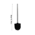 thumbnail image 3 of Toilet Scrubber Brush, Long Brush, Stainless Steel Handle, Black Toilet Sculpted Piece Brush, Bristle Brush For, Bathroom Toilet Sculpted Piece, Scrubbing Tool, 1 Pc, 3 of 3
