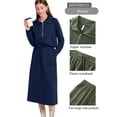 thumbnail image 3 of MINTREUS Women's 2 Piece Skirt Sets Fall Knit Long-Sleeved Zipper Top Lounge Travel Outfits Winter Clothing, 3 of 8