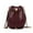 Burgundy, variant on MKF Collection Cassidy Faux Crocodile Embossed Vegan Leather Women's Hobo Bag, Drawstring Bucket Purse Handbag by Mia K - Red