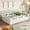 White, variant on DRNANLIT Twin Floor Platform Bed w/ Guardrails, Low Profile, No Box Spring, White