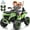Green, variant on Joyracer ATV for Kids, 24 Volt Ride on Toys for Toddlers, 800W 4 Wheeler with 2 XL Seater, EVA Tires Power Car Wheels with Remote, Knee Pad, Music, Bluetooth, USB, Black