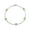 Green, variant on Womens Tin Cup Style 8MM White Freshwater Cultured Pearl Station Bracelet .925 Sterling Silver