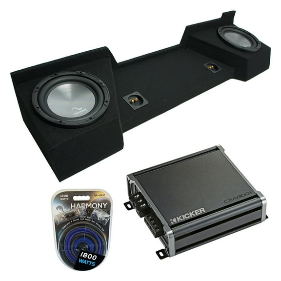 2007-2013 GMC Sierra Ext Cab Truck Harmony A122 Dual 12" Sub Box & CXA800.1 Amp