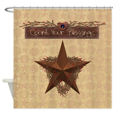 Cafepress Primitive Star Unique Cloth Shower Curtain Walmart Com