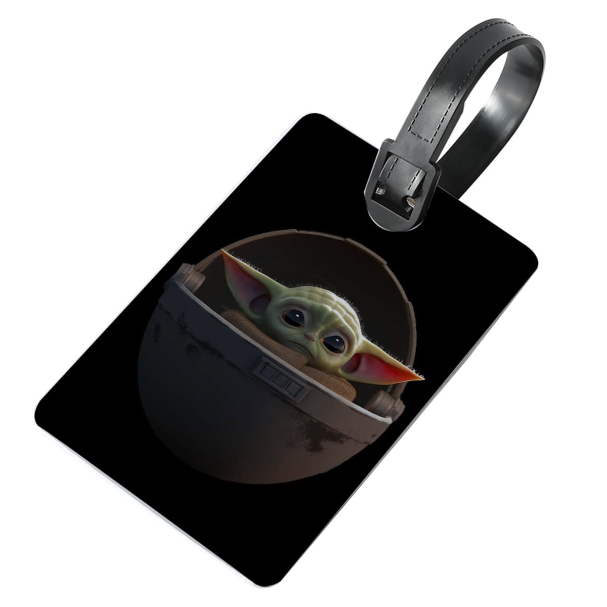 Rectangle PU Leather Luggage Tags for Travel Suitcase Baggage 4.05 x 2.