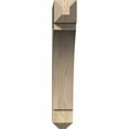 thumbnail image 4 of Ekena Millwork 4"W x 20"D x 32"H Funston Craftsman Rough Sawn Bracket, Western Red Cedar, 4 of 4
