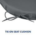 thumbnail image 5 of Peace Nest U Shaped 17" x 16" Gray Solid Print Round Chair Outdoor Seating Cushion, Waterproof Patio Furniture Cushions, Set of 4, 5 of 6