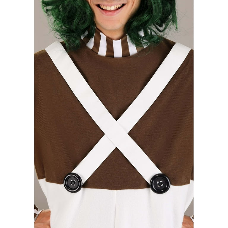 Willy Wonka Adult Oompa Loompa Costume, Adult Unisex, Size: XL, White