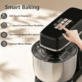 thumbnail image 5 of SeaSpark Smart Stand Mixer, 5.3 QT 3-in-1 Tilt-Head Kitchen Electric Mixer with Egg Whisk, Dough Hook, Beater, 11 Speed, Black, 5 of 9
