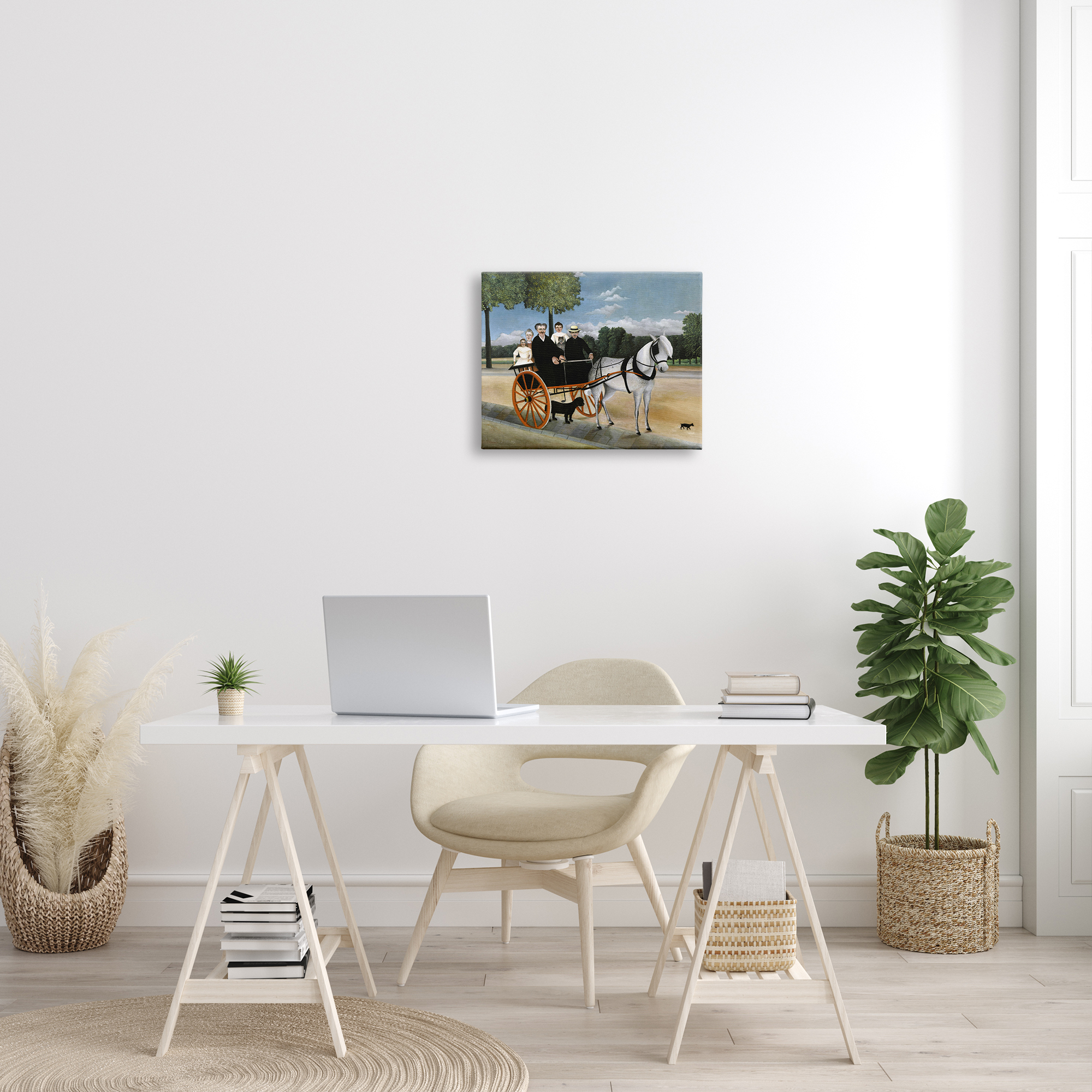 Stupell Industries La Carriole du pere Junier Henri Rousseau Painting Painting Gallery Wrapped Canvas Print Wall Art, Design by one1000paintings