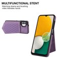 thumbnail image 3 of Galaxy A13 4G/5G 6.5" Wallet Case, Allytech Crossbody Shoulder Carrying Purse Cover RFID Blocking Card Slots Holder Flip PU Leather Stand Shockproof Case for Samsung A13 2022, Purple, 3 of 7