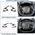 thumbnail image 5 of TINKI Soft Carbon Fiber Steering Wheel Button Cover Sticker Fit for Chevrolet Corvette C8 2020-2023, Car Steering Wheel Panel Protection Frame Molding Sticker Trim, 5 of 13