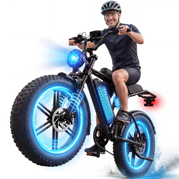 1500W Peak Motor E-Bike with 48V 15Ah Removable Battery, Pescroa Electric Bike for Adults, Adult Electric Bicycles with 70-100 Miles Max Range, Electric Mountain Bike with 7 Speeds