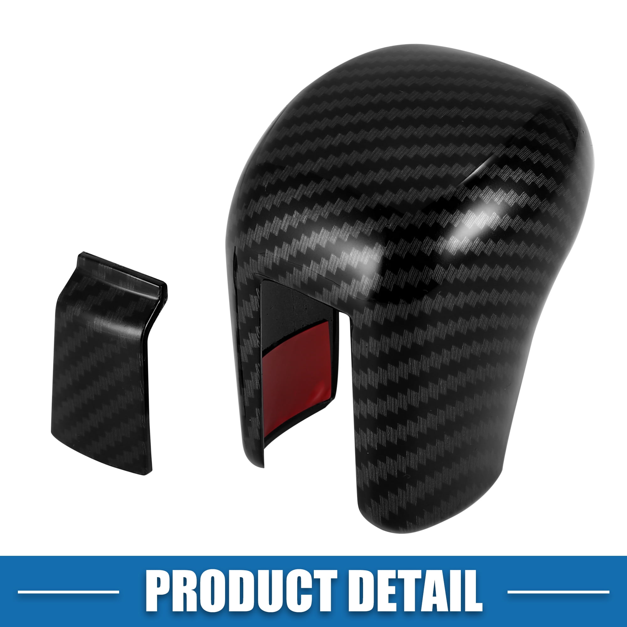 Unique Bargains Gear Shifting Knob Cover for Honda Civic 2016-2021 Carbon Fiber Black