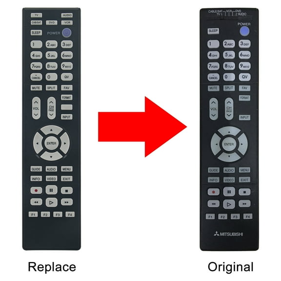 New replace remote control fit for Mitsubishi Medallion TV 3331RA1-00/290P137A10