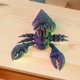 thumbnail image 5 of Juguetes antiestrés articulados flexibles de cangrejo impresos en 3D de 16 cm para autismo con TDAH (púrpura), 5 of 5