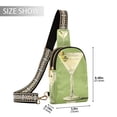thumbnail image 2 of FORMRS Womens Crossbody Sling Bag Travel Daypack Shoulder Chest Backpack, Martini with Olive, 2 of 7