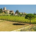 thumbnail image 2 of Eggers, Julie 24x19 Black Ornate Wood Framed with Double Matting Museum Art Print Titled - Italy-Chianti Tuscan homes in the town of Panzano with vineyard below, 2 of 4