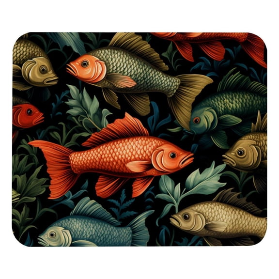Mouse Pad, Anti-Slip Rubber Mouse-pad for Gaming Office Laptop Computer Men Women Kids, Cute Custom Pattern Mouse Mat, Fish Design