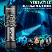 Diving Flashlight Scuba Dive Lights IPX8 Waterproof Underwater 98ft Submarine Led Flashlights