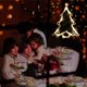 thumbnail image 4 of Cadena de luces LED navideñas de 5 piezas, lámpara con ventosa para ventana, 4 of 5