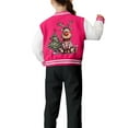 thumbnail image 7 of Staki Children's Letter Jacket Kids Baseball Jackets Casual Jacket Christmas Bomber Jackets(Hot Pink,3-4 Years), 7 of 7