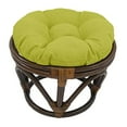 thumbnail image 1 of Blazing Needles 93301-18IN-REO-SOL-01 Coussin de Repose-Pieds Rond en Polyester Filé Tufté de 18 Pouces - Lime, 1 of 2