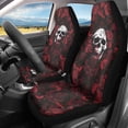 thumbnail image 2 of POLERO Red Rose Skull Print Vehicle Seat Covers for Sedan, Set of 2 Anti-Scratch Front Seat Cover Washable Lightweight Automotive Vehicle Seat Covers, 2 of 13