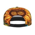 thumbnail image 2 of Hirioo Deep Yellow Colorful Sunflower for Baseball Cap Men Cap Flat Brim for Men Women Teens Adjustable Baseball Cap, 2 of 7