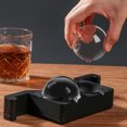 thumbnail image 4 of Silicone  Clear Ice Ball Maker, Clear Ice  Maker With 2 Large Cavity, Ice Ball Maker  For Making Cocktail,Whiskey Brandy,  Beverages,, 4 of 8