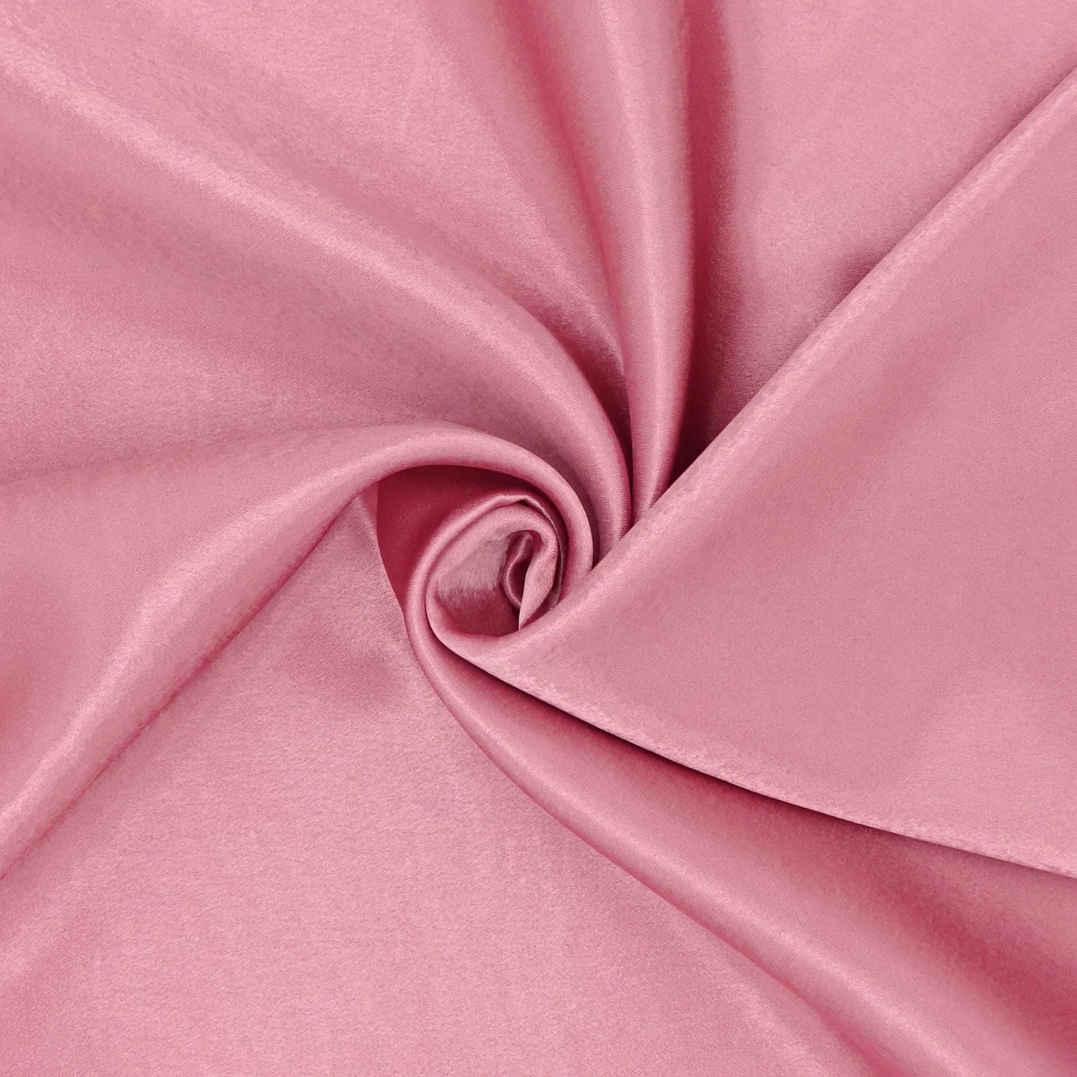 Hello Hobby 59” x 72” 100% Polyester Crepe Back Satin 2 Yard Precut Fabric, Mauve, 59" Wide for Sewing & Crafting