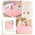 thumbnail image 5 of KIXINWA Pink Hexagon Rug for Princess Tent, Fluffy Area Rug for Kids Room, 4x4.6 Feet for Girls Tent, Furry Soft Nursery Rug, Fuzzy Plush Carpet for Teen Girls Bedroom, 5 of 7