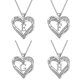 thumbnail image 3 of Collar de cristal con forma de corazón de diseñador de lujo para mujer, colgante de 26 letras, collar con inicial y nombre de pareja, regalo de San Valentín, 3 of 4