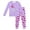 AB249 Purple, variant on Tisuna Kids Girls Fall Pajamas Set Fashion Long Sleeve Crew Neck Heart Print Tops And Pants Sleepwear Children'S 2 Pieces Housewear Matching Set Size 3-4 Years