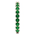 thumbnail image 4 of 1.2 ctw Wedding Band for Women - 14K Rose Gold Simulated Emerald Stackable Eternity Ring, 4 of 6