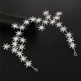 thumbnail image 4 of EeaseCA 1 Pce Étoiles Design Cheveux Strass Cheveux Mode Couvre-Chef Mariage Coiffe pour Mariée Filles Femmes Argent, 4 of 7
