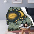 thumbnail image 2 of Retro Sun and Moon Blanket Gifts for Adults for Living Room Bedding Couch Soft Lightweight Warm Cozy Vintage Stars Clouds in The Sky Throw Blankets Decor 40X50in, 2 of 6