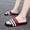 Black, variant on American Flag Slides Patriotic Beach Slippers Fourth Of July Sandals,Comfortable Cushion Sole Lightweight Pool Open Toe Slides,Summer Green Stripe Star Print Travel Casual Outdoor Gear